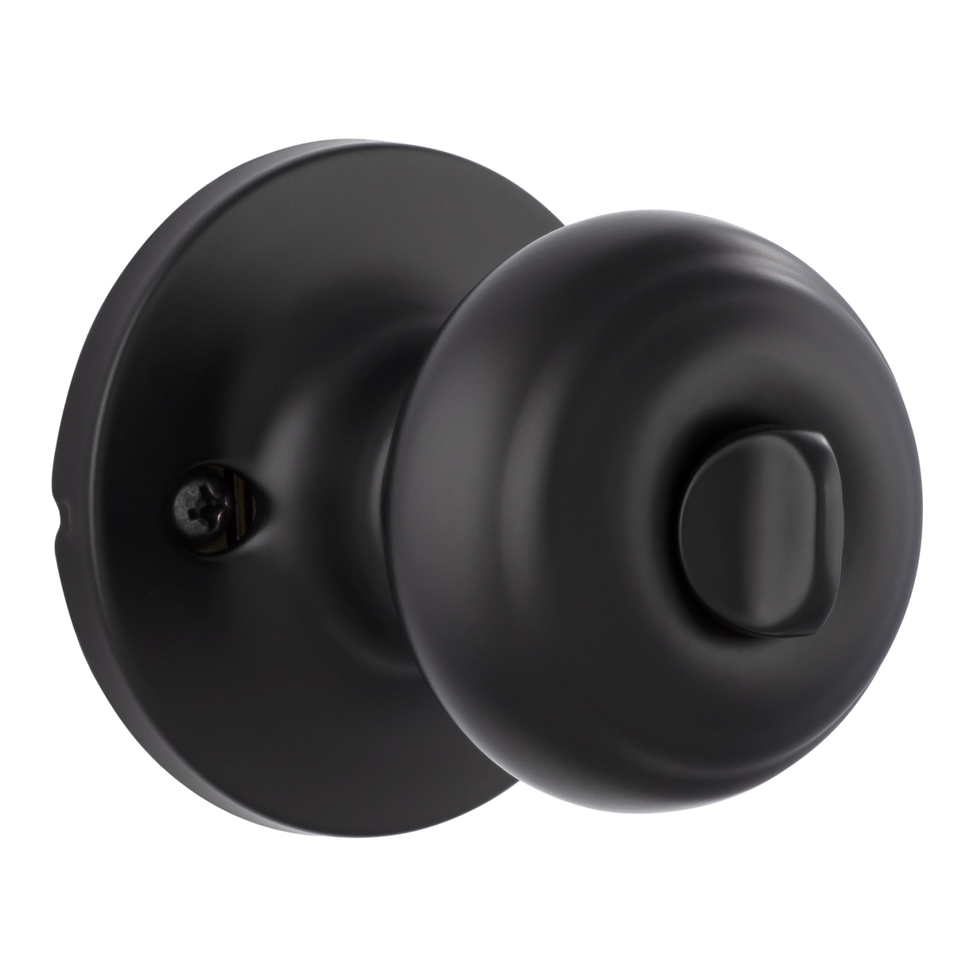 Miseno Mlk1050 Druid Single Cylinder Keyed Entry Door Flat Ridged Knob Set - Nickel