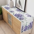 thumbnail image 4 of Eucalyptus Lavender Table Runner 48 Inches Long Farmhouse Dress Scarves, Botanical Watercolor Flowers Leaves Dining Tablerunner for Coffee Table/Kitchen Island/Party Décor, 13" x 48", 4 of 8