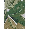thumbnail image 6 of Couristan 5.25' x 7.5' Tropical Leaves Indoor Outdoor Area Throw Rug - Green and Cream, 6 of 7