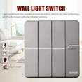 thumbnail image 4 of Mistaha Light Switch 15A 250V Single Pole Double-Pole Decorator Wall Light Switch with Wall Plate, 4 of 8