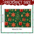 thumbnail image 3 of Christmas Placemats, Linen Holiday Table Mats, Festive Christmas Style, Heat Resistant Dining Place Mats, Washable Cloth Placemats for Kitchen Table, Home and Kitchen, 40x30cm, 3 of 7
