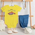 thumbnail image 3 of Gill McFinn Psychotropic Trout Fishing Romper Boys or Girls Infant Baby Brisco Brands 6M, 3 of 6