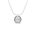 thumbnail image 2 of Delight Jewelry Silvertone Imagine Create Become Gymnastics Mom Ring Charm Necklace, 18", 2 of 4