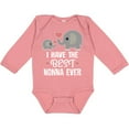 thumbnail image 3 of Inktastic Best Nonna Ever Grandchild Boys or Girls Long Sleeve Baby Bodysuit, 3 of 5