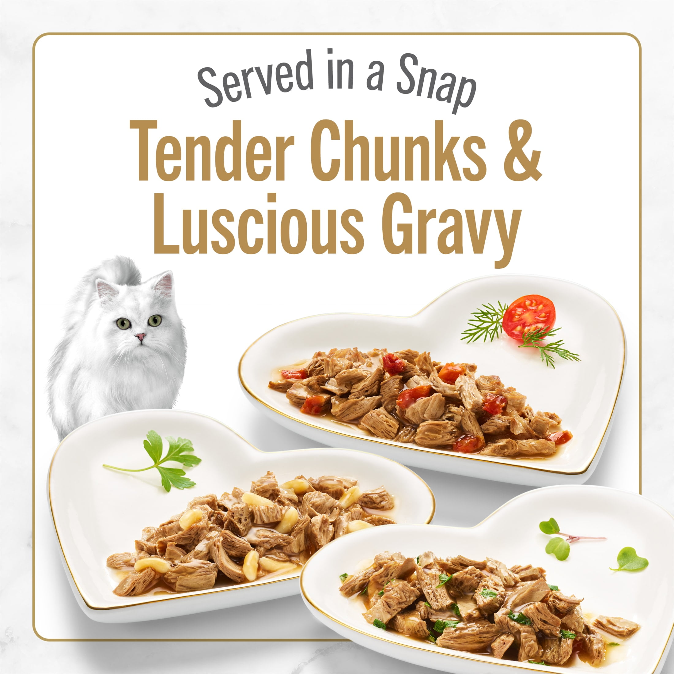 Purina Fancy Feast Petites Kitten Food, Wet Cat Food, Gravy Collections, 24 Entrees, 1.4 oz Tubs