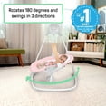 thumbnail image 3 of Ingenuity SimpleComfort Compact Baby Swing with Rotating Toy Bar, 6 Speeds, for Ages 0-9 Months, USB Powered, Pink, 3 of 17