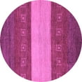 thumbnail image 1 of Ahgly Company Indoor Round Abstract Purple Modern Area Rugs, 6' Round, 1 of 4