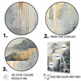 thumbnail image 3 of Designart "Adventure Scene: Waterfall in Gold & Grey" Waterfall Floater Framed Canvas Prints, 3 of 5