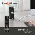 thumbnail image 5 of Link2Home Pop Up Outlet with USB, 2 Outlets, Stainless Steel, 2.4A, 5 of 9