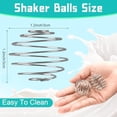 thumbnail image 3 of 2 Pcs Stainless Steel Ball Shaker Ball Wire Whisk Ball Protein Mixing Ball for Shaker Cup Bottle Mixer (Diameter 1.2inch), 3 of 8