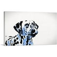 thumbnail image 1 of ARTCANVAS Dalmatian Dog Breed Blue White Black Canvas Art Print - Size: 12" x 8" (0.75" Deep), 1 of 9