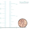 thumbnail image 5 of JewelStop 14k Solid White Gold 1.3 mm Faceted Cable Link Chain Necklace, Spring Ring Clasp-18 Inches, 1.3gr., 5 of 6