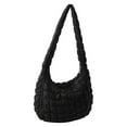 thumbnail image 4 of Quilted Carryall Tote Bag for Women Large Puffer Crossbody Handbags Black One Size, 4 of 5