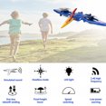 thumbnail image 2 of Drone de control remoto, cuadricóptero de control remoto sin cabeza 2.4G para niños niñas niños juguete de pterosaurio recargable, 2 of 8