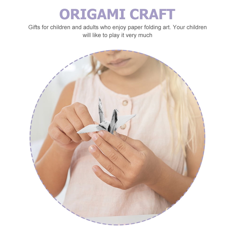 Raindrops  100 Pcs Single-sided Pearlescent Origami DIY Crafts Paper Folding Student Child