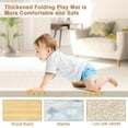 71x78x0.4inch Doublesided Baby Crawling Mat Kids Play Mat Foldable