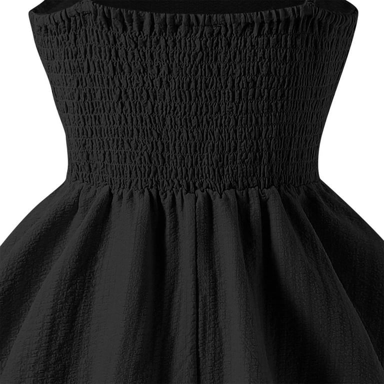 Xdegoge Girls formal Dress Ruched A Line Swing Teen Dresses Layered Tie  Shoulder Flowy formal Dresses Party Holiday Wedding Flower Girl Dress Black  6-8 Vestidos De Verano Para Nia - Walmart.com