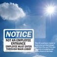 thumbnail image 6 of (2 Pack) Not An Employee Entrance Employees Must OSHA Notice Sign, 6 of 7