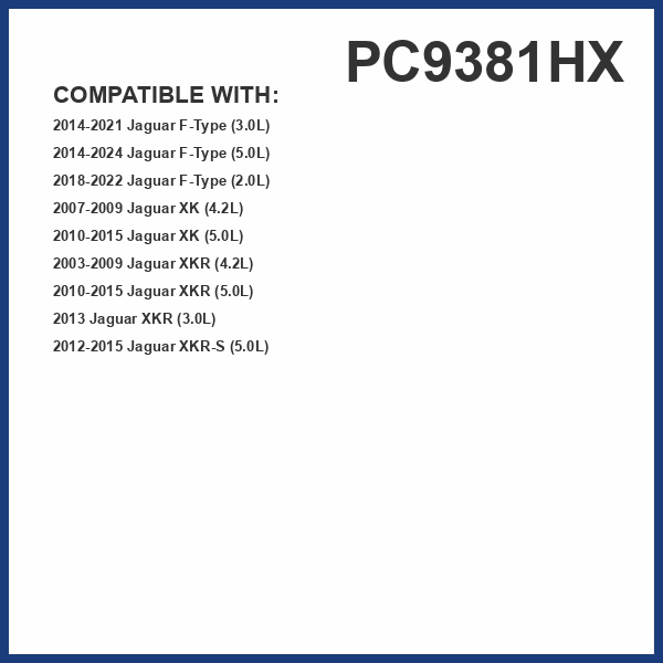 PUREFLOW PC9381HX HEPA Cabin Air Filter | Fits 2014-2021 Jaguar F-Type 3.0L; 2014-2024 F-Type 5.0L; 2007-2009 XK 4.2L; 2003-2009 XKR 4.2L; 2010-2015 XK, XKR 5.0L