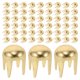 thumbnail image 5 of Remache dorado para manualidades de cuero, tachuelas redondas de cúpula, púas de metal punk, puntos para manualidades de cuero punk rock, ropa, cinturones, bolsos, zapatos y decoraciones, 5 of 7