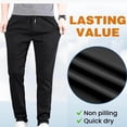 thumbnail image 4 of Men Comfy Cargo Pants High Stretch Multi-Pockets Durable Cargo Pants Waterproof Lightweight Drawstring Hiking Trousers, 4 of 4
