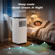SIMZLIFE Portable Air Conditioner 10000 BTU,Portable Ac Unit up to 550 Sq,White