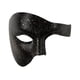 thumbnail image 5 of Máscara de media cara Matsuzay amplia aplicación cosplay Halloween Punto de oro negro 2Conjunto, 5 of 6
