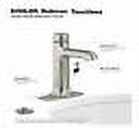 KOHLER Rubicon Battery Powered Touchless Single Hole Bathroom Faucet in Vibrant Brushed Nickel