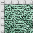 thumbnail image 2 of oneOone Cotton Silk Mint Green Fabric Text Craft Projects Decor Fabric Printed By The Yard 42 Inch Wide-R9, 2 of 5