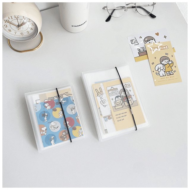 Álbum de fotos transparente de estilo insertable, libro de almacenamiento de 4, 5 y 6 pulgadas, álbum de tarjetas pequeñas para amantes de las postales