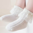 thumbnail image 7 of Odeerbi Ruffle Socks for Infant Boys Girls Cute Soft Cotton Socks Baby Breathable Lace Dance Socks, 7 of 7