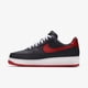 thumbnail image 1 of Ni&ke Air Force 1 Low Leather Black Red Swoosh White AJ 1 Retro Inspired All Size, 1 of 6