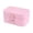 Pink, variant on Double Layer PU Leather Jewelry Organizer Box, Large Capacity Portable Travel Jewellery Storage Case for Necklaces Bracelets Rings Earrings, 5 Colors Available