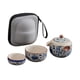 thumbnail image 2 of Juego de tetera china, tetera china, regalo de inauguración de la casa con tapa, juego de té de cerámica portátil, Tetera de cerámica para sala de té 2 tazas, 2 of 9