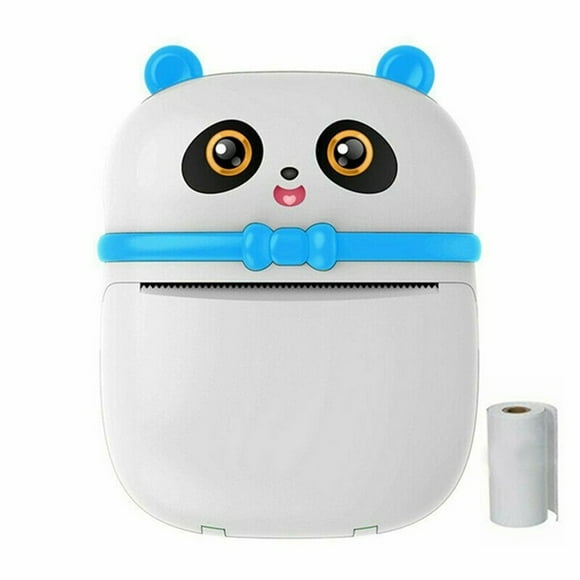 Amdohai Portable Thermal Printer Panda-shaped Mini Pocket Wireless BT Label Photo Printers Fast Printing For Photo Album DIY Home Office Use
