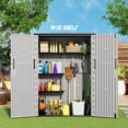 thumbnail image 4 of ToyKAKA Grey Multifunctional Storage Tall Cabinet for Organized Home Spaces, 4 of 8