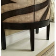 thumbnail image 4 of One Door Demilune Cabinet H35.50", Mahli Dark Brown and Beige, 4 of 4