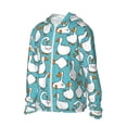 thumbnail image 2 of Pofeuu Cartoon Funny Goose Print Sun Protection Outdoor Lightweight Full Zip UV Cooling Hoodie Long Sleeve Summer Clothing for Outdoor Hiking-X-Large, 2 of 5