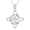 C, variant on Celtic Witch Knot Necklace, 925 Sterling Silver Crystal Nudo De Bruja Witchy Jewelry for Women