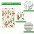 thumbnail image 7 of YladaFaie Red Green Snowflakes Christmas Kitchen Dish Towels Set of 2 Funny Pattern Hand Towels with Hanging Loop for Bathroom Cooking Home Decor, 16 x 24 Inch, 7 of 7
