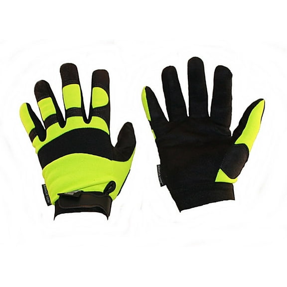 Hawk Armor Skin High Visibility Synthetic Leather Gloves