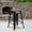 Black-Antique Gold, variant on Flash Furniture 4 Pack Commercial Grade 24" High Backless Blue Metal Indoor-Outdoor Counter Height Stool with Square Seat
