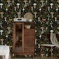 thumbnail image 4 of (2 pack) Caltero Floral Wallpaper Peel and Stick Wallpaper Boho Mushroom Wallpaper Contact Paper Vinyl Removable Self-Adhesive Stick on Wallpaper for Bathroom Bedroom 17.3" x 472", 4 of 9