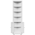 thumbnail image 4 of Hassch Tall Corner Cabinet, 71"H Metal Storage Cabinet with Adjustable Shelves, Bathroom Cabinet for Living Room, Kitchen, Entryway, White, 4 of 10