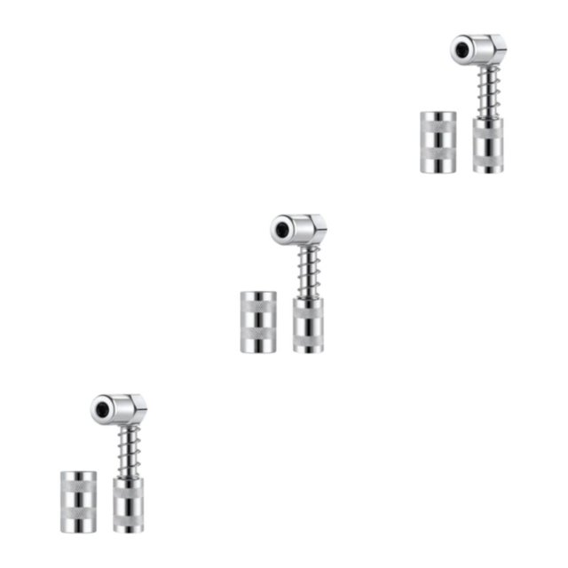 Kenally Adaptador de boquilla de grasa plateado que ahorra tiempo con conector de 3 mordazas para una amplia aplicabilidad Adaptador de Type1 NO1