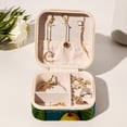 thumbnail image 6 of Pear Travel Portable Square Jewelry Stand - Earring Organizer, Earring Holder, and Jewelry Box - Suitable for Girls and Women, 6 of 6