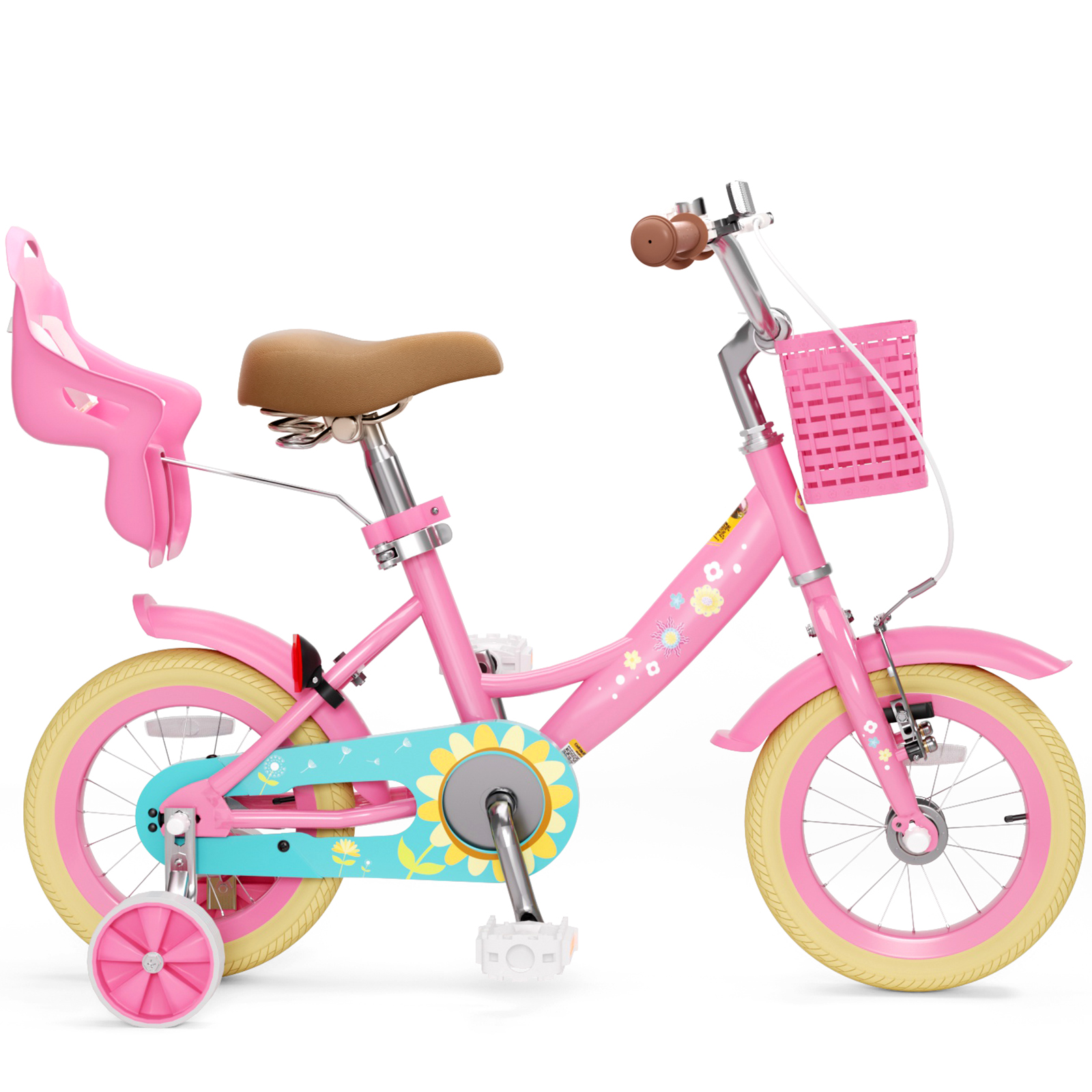 Korimefa 12 Inch Girls Bike with Training Wheels photo 3