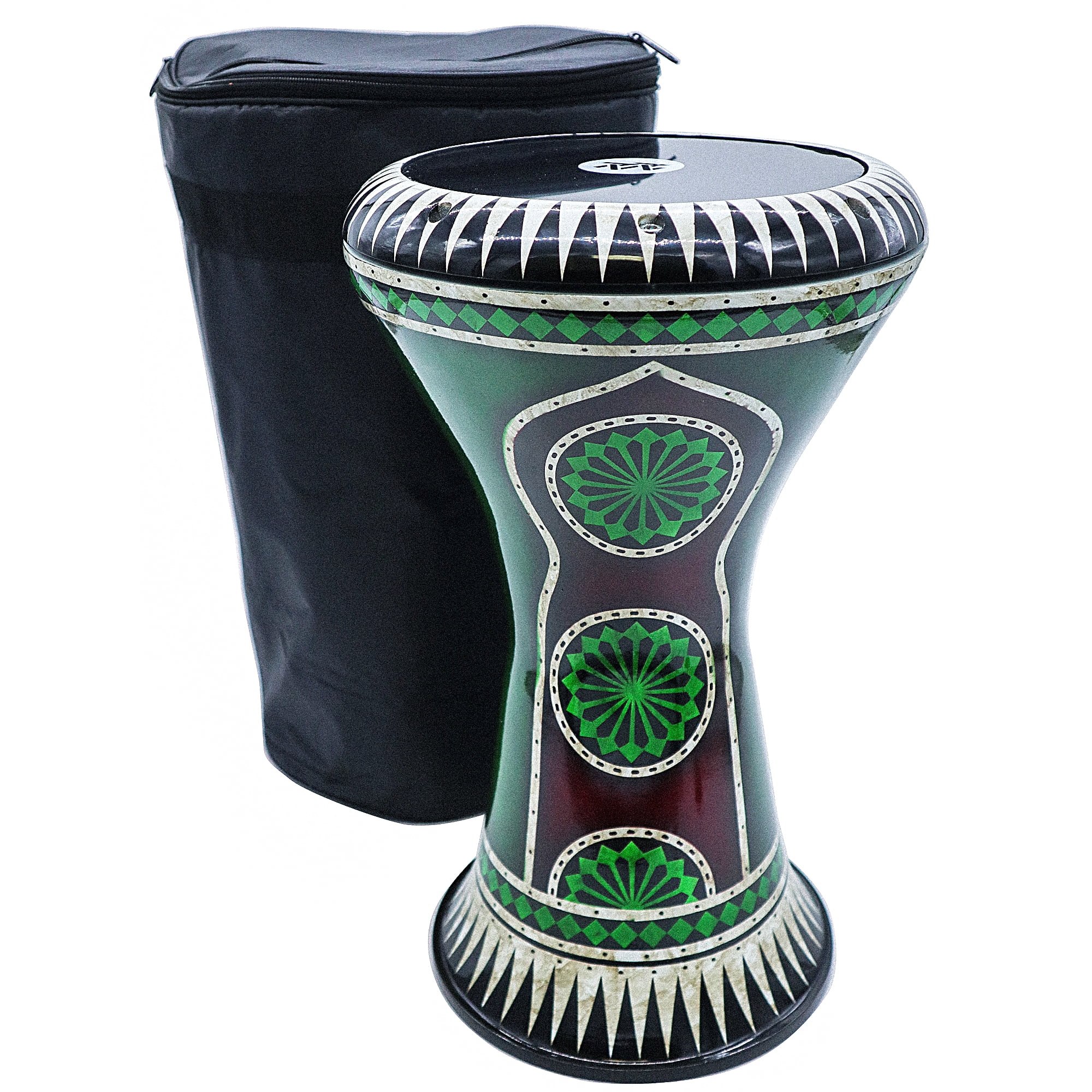The 18'' Zaza Percussion Horizon - Egypt Style Darbuka Doumbek - Liquid Green