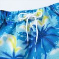 thumbnail image 6 of kaprioy Toddler Baby Boy Summer Outfits Little Kids Hawaiian Clothes Short Sets Sunset Palm Leave Top Shirt T-shirt Tops Shorts 2PCS Clothes Set, 6 of 7