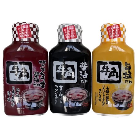 Gyu-Kaku Authentic Japanese Yakiniku BBQ Sauce | ??????? (3 Variety Pack) Uma Shio | Kokuuma Shoyu | Shoyu